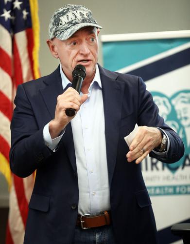 Senator Mark Kelly talked about Medicaid and food assistance during Thursday’s town hall in Sierra Vista.MARK LEVY HERALD/REVIEW