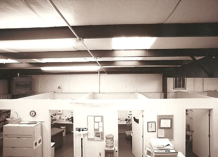 inside the green shed