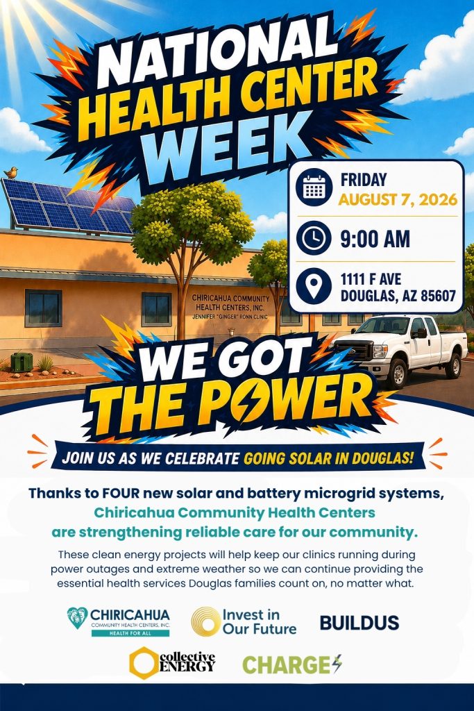 Chiricahua - We Got The Power Event FlyerChiricahua solar energy project.
