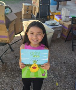 Chiricahua Community Health Workers distributing back to school supplies in Cochise County in douglas