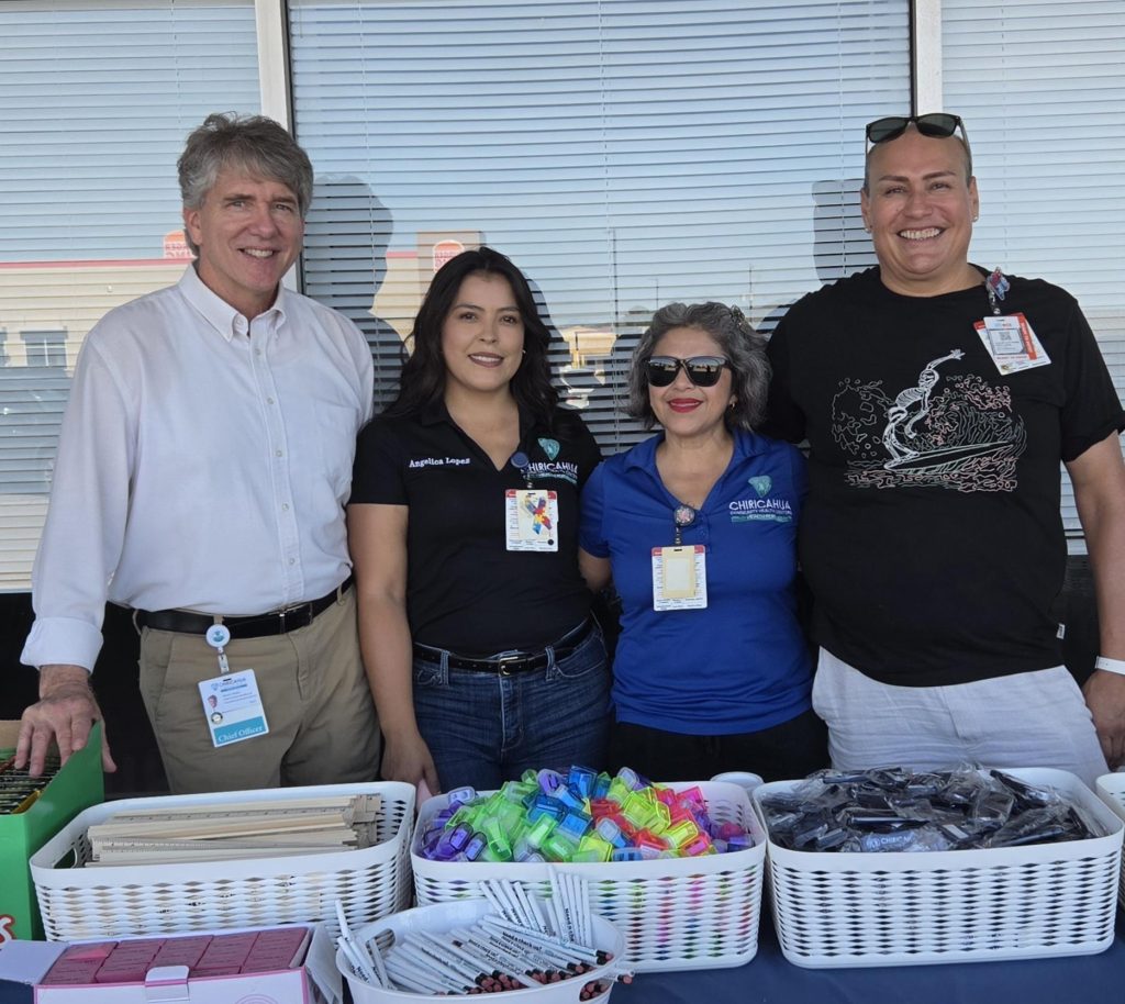 Chiricahua Community Health Workers distributing back to school supplies in Cochise County 2